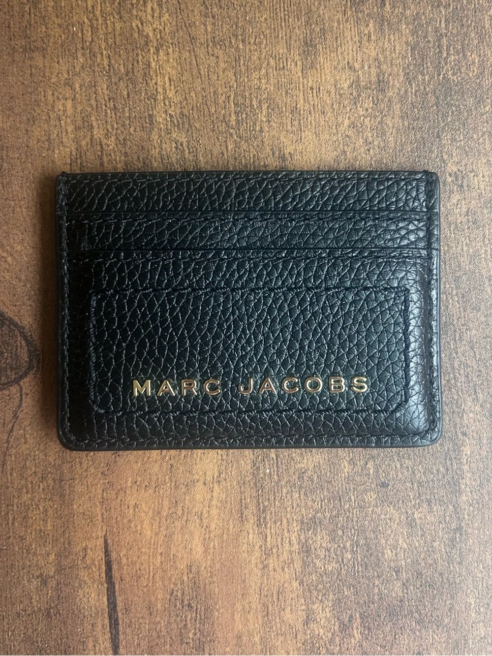 Marc Jacobs Black Groove Card Case